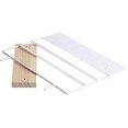thumbnail image 5 of Jewelry Organizer, 144 Holes (White) with Wooden Base, Hanging Earring Holder, 5 of 5