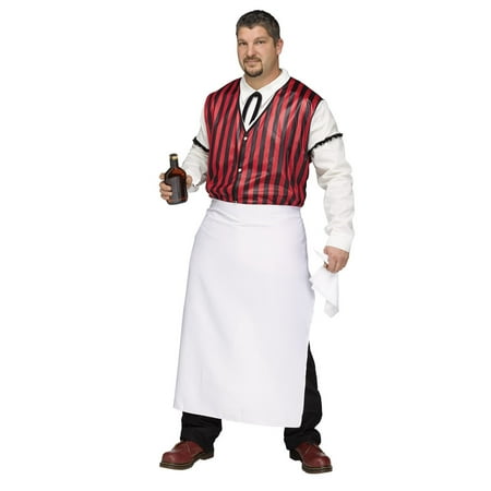 Saloon Keeper Old Wild West Western Bar Bartender Mens Adult Plus Size Costume