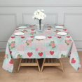 thumbnail image 3 of Pioneer Flower Floral Print Pattern Square Tablecloth, Waterproof Wipeable Spillproof Washable Table Cover for Home Kitchen Party Decor, 42"x42", 3 of 6