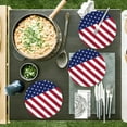 thumbnail image 6 of SLYNSHome 24Pcs Patriotic American Flag Party Supplies,7 inch Disposable Paper Plates with Stars & Stripes,Red White Blue Veterans Day Election Day Independence Day Decorations, 6 of 6