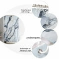 thumbnail image 5 of Grey White Marble Shower Curtain Set ，Waterproof Fabric Shower Curtains Abstract Marble Stone Nature Modern Shower Curtains for Bathroom,Bathroom Decor 36"x72", 5 of 6