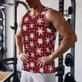 thumbnail image 6 of Haiem Snowflakes On A Buffalo Plaid Christmas Men Workout Tank Top Gym Bodybuilding Sleeveless Muscle T Shirts Athletic Tank Breathable Workout Shirt-3X-Large, 6 of 8