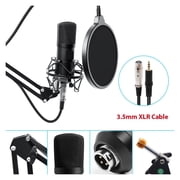 Microphone Condenser Professional Recording Studio Interface,Sound Card Podcasting Microfone