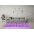thumbnail image 3 of Ahgly Company Indoor Round Abstract Purple Contemporary Area Rugs, 4' Round, 3 of 4