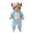 Blue, variant on FASHOFT Baby Boy Halloween Outfit Flannel Dinosaur Animal Onesies Fall Winter Cosplay Romper Loungewear For Kids Home Sleep Wear Halloween Blue 19-24 Months