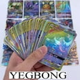 YEGBONG 100pcs Rainbow Rare Cards TCG Deck Box Cards Rare Cards Trading