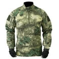 thumbnail image 1 of Blusa y camisa de cuello alto de manga larga para hombre, blusa de uniforme con cremallera y bolsillos de camuflaje para hombre, blusa de poliéster para hombre, 1 of 5