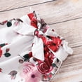 thumbnail image 6 of Lovebay Newborn Baby Girls Solid Romper Floral Pants Headband Outfits Set 0-18 Months, 6 of 8