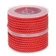 thumbnail image 1 of Unique Bargains 2 Packs Nylon Thread Twine Beading Cord 4mm Extra-Strong Braided Nylon Crafting String 3.2M/10.5 Feet, Red, 1 of 7