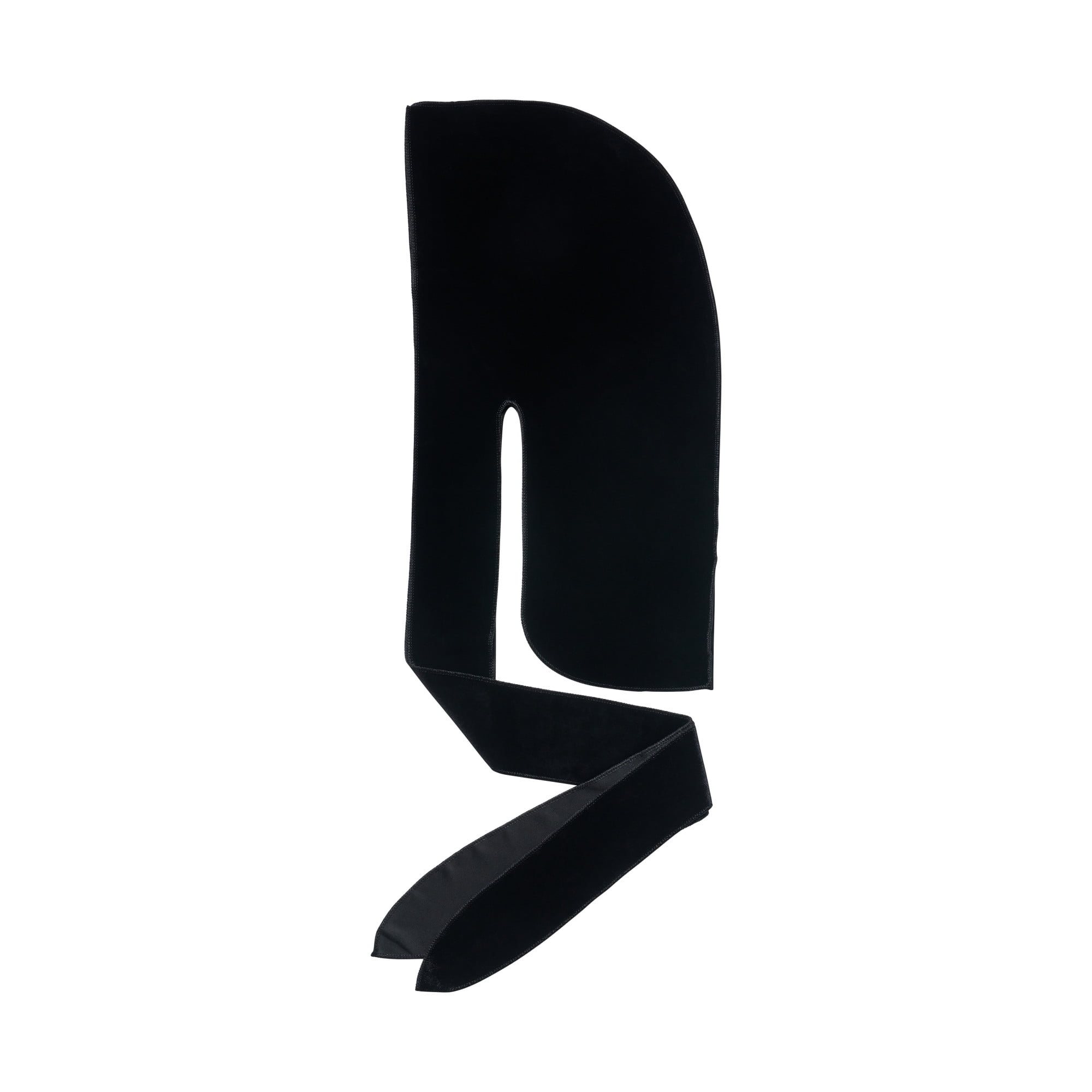 (1 pack) Kiss Colors & Care Premium Quality Power Wave Velvet Luxe Durag – Black