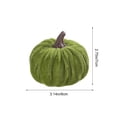 thumbnail image 3 of VAIFTILNO Fall Faux Velvet Pumpkins, Rustic Fabric Artificial Pumpkin for Fall, Halloween & Thanksgiving Decor, Home Table Shelf Prop (More Colors), 3 of 6