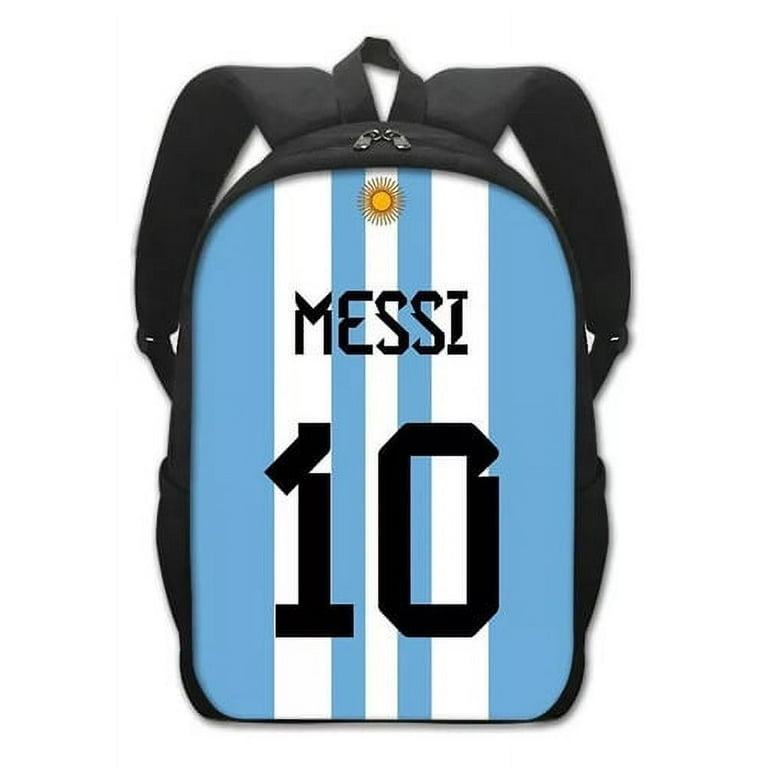 Popular soccer star Messi backpack around primary and secondary school students school bag digital printed campus backpack Walmart
