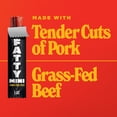 thumbnail image 5 of FATTY Mini Meat Sticks, Made with Grass Fed Beef, Pork Raised Without Antibiotics, 7g Protein Per Stick, Original Minis, 1 oz. Sna, 5 of 7