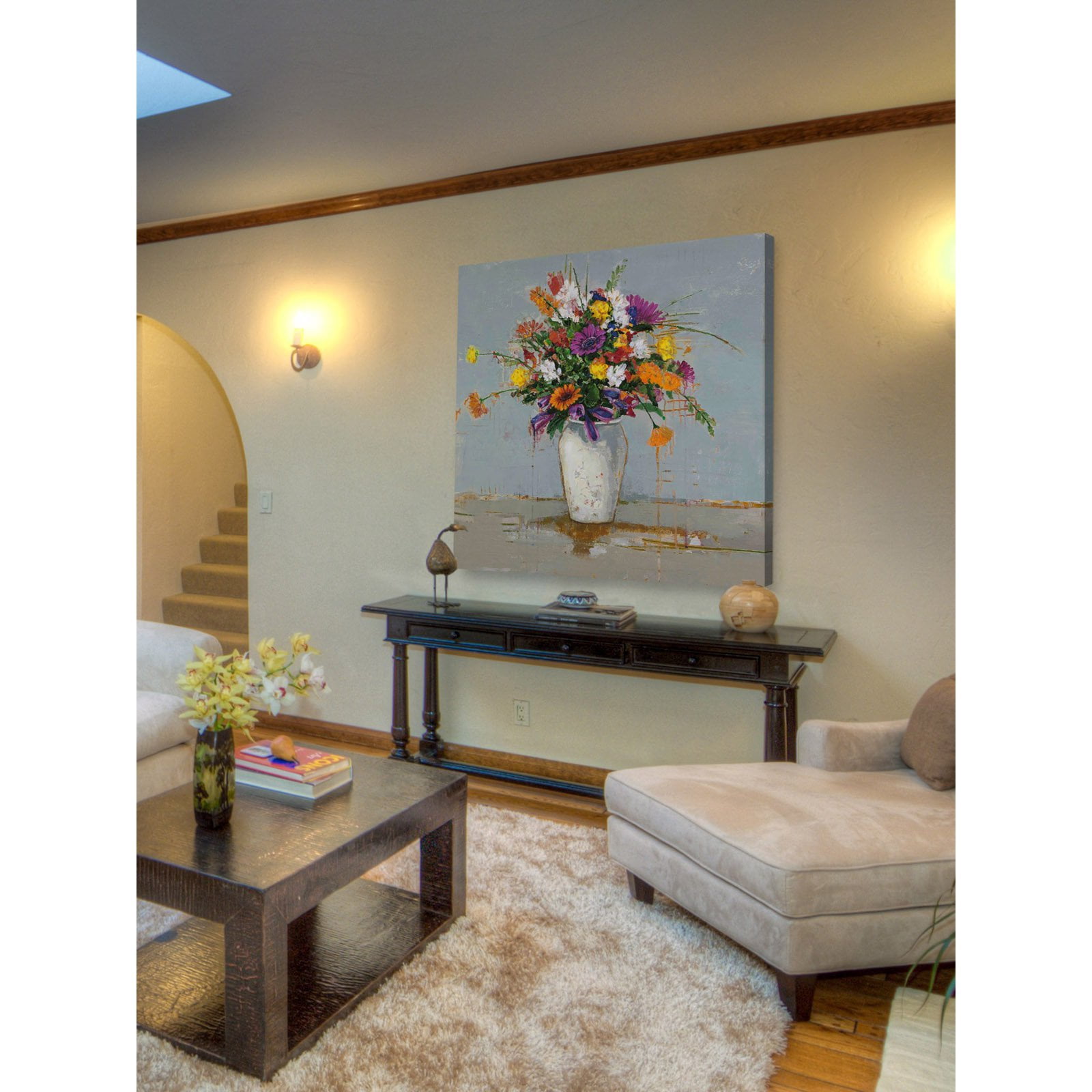 Marmont Hill "Chroma Moments I" by Julie Joy Painting Print on Wrapped Canvas