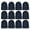 12 Pack Black, variant on Winter Beanies for Men & Women, Warm Thermal Cold Resistant Bulk Packs (12 Pack Black)