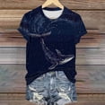 thumbnail image 4 of Sokhug Women's Fashion T-Shirts Funny Fish Graphic Crew Neck Tees Summer Casual Lightweight Breathable Athletic Tops, 4 of 5