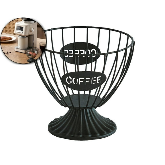 VQPeo Extra Large Capacity Coffee Pod Holder, Counter Organizer, Capsule Basket, Coffee Bar Accessories for Kitchen, Dining Room, Office, Home, Cafe, Hotel