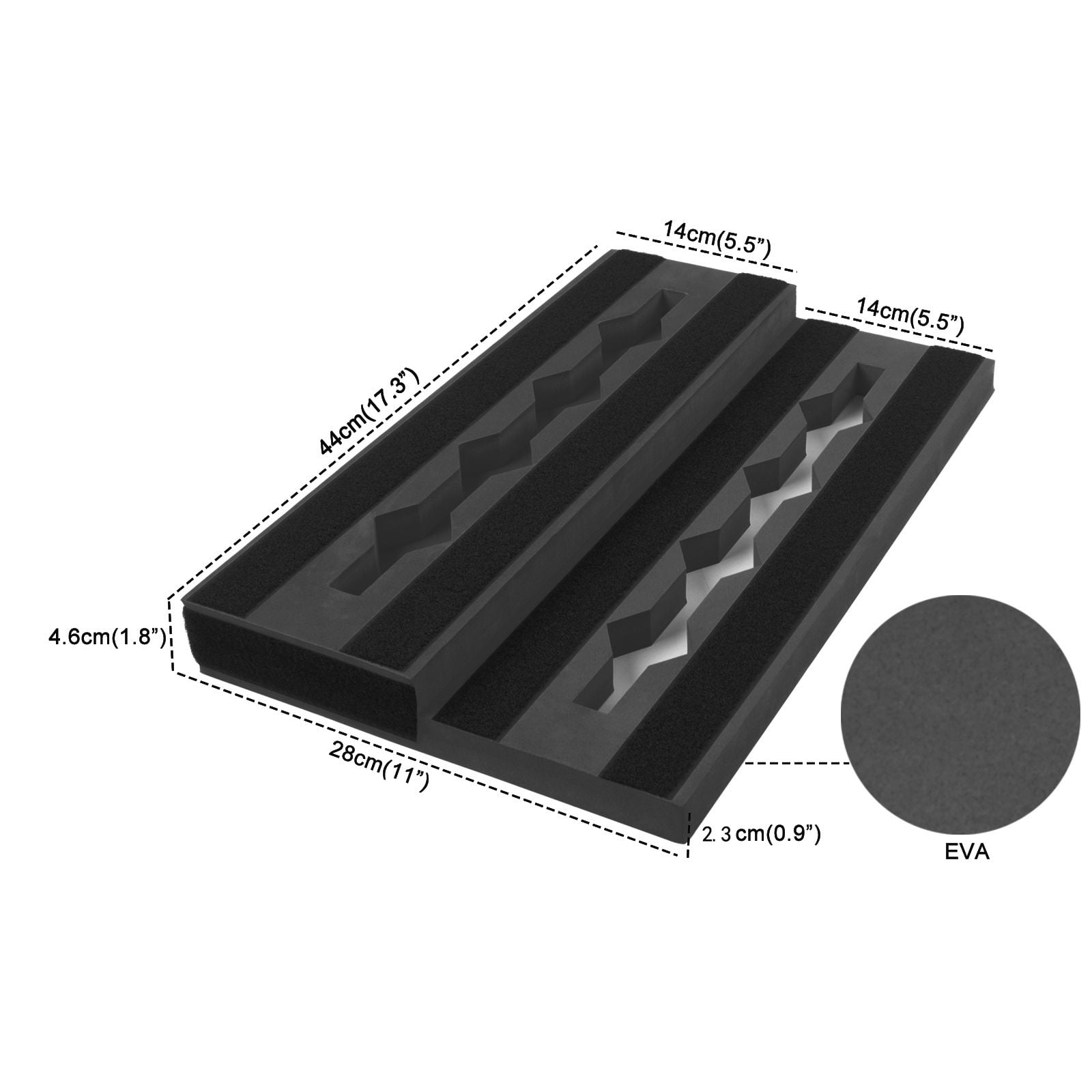 Portable Guitar Effect Pedal Board Professional Step Design Single Effect Board Nonslip Effect Track Board Easy to Use