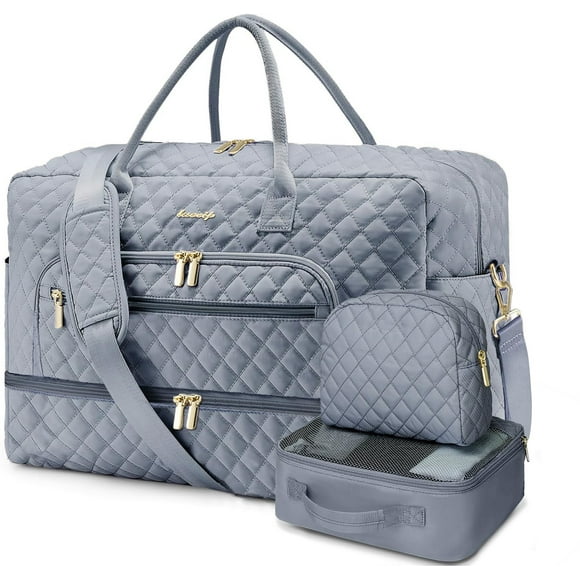 Bolsa de viaje LUOCIP grande para mujer, fin de semana, con compartimento para zapatos