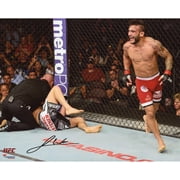 Angle View: John Lineker Ultimate Fighting Championship Autographed 8" x 10" Victory Celebration Photograph - Fanatics Authentic Certified