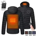 thumbnail image 4 of 19/21 ZONAS DE CALEFACCIÓN Chaquetas calefactoras USB para hombre y mujer, parkas calefactables de invierno, chaquetas calefactables eléctricas, chaquetas impermeables cálidas, 4 of 5