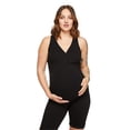 thumbnail image 1 of Paisley Sky Maternity Snap Henley Tank, 1 of 6