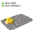 thumbnail image 4 of Colourtree Grey Pebble Sink Mats for Stainless Steel Sink, PVC Sink Saddle Protectors Kitchen(2 Pcs), 4 of 7