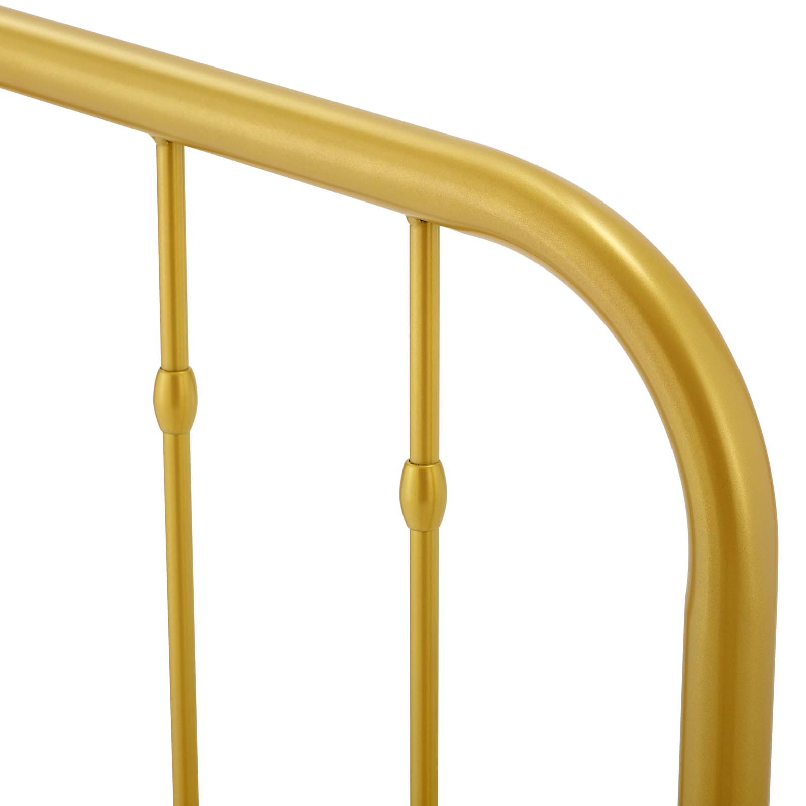 Headboard, Queen Size, Metal, Gold, Modern Contemporary Urban Design, Bedroom Master Guest Suite