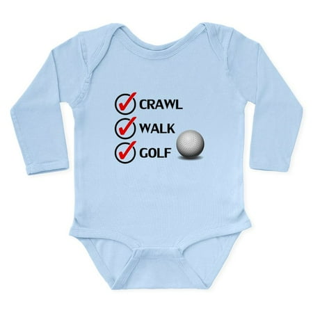 

CafePress - Crawl Walk Golf Body Suit - Long Sleeve Infant Bodysuit