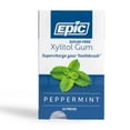 thumbnail image 4 of Epic Xylitol Chewing Gum - Sugar Free & Aspartame Free Chewing Gum Sweetened w/Xylitol for Dry Mouth & Gum Health (Peppermint, 12-Piece Pack, 12 Packs), 4 of 6