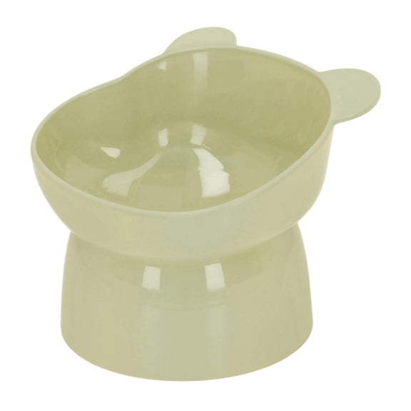 BOKYAN Elevated Cat Bowl – 15° Tilted, Spine‑Friendly Design, Spill‑Proof, Large Capacity, Green – Ideal for Cats, Dogs, Rabbits, and Home Décor