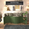 thumbnail image 2 of 2 ft. Bamboo Short Wave Screen in Distressed Green Finish for Desktops, 2 of 7