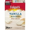 (2 pack) (2 Pack) Folgers Vanilla Biscotti K-Cup Coffee Pods, 24 Count For Keurig and K-Cup Compatible Brewers (48 Total Coffee Pods)