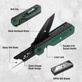 thumbnail image 3 of Cuchillo plegable/navaja multiusos WORKPRO 2 en 1 con 10 cuchillas, 3 of 8