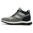 thumbnail image 2 of CMR CHAMARIPA Elevator Shoes For Men - Height Increasing Sneakers - Gray Nubuck High Top Sneakers 9cm / 3.54 Inches, 2 of 5