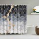 thumbnail image 2 of Cortina de baño con diseño de mármol, cortinas de ducha impermeables, cortina estampada con pantalla geométrica para baño, regalo para el baño Adepaton Accesorios de Baño, 2 of 6
