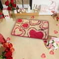 thumbnail image 6 of Yardy 24"X36" Valentines Welcome Heart Door Mat| Rectangle Heart Bath Mat|Red Bathroom Mat|Non Slip Super Absorbent|Red Bathroom Mat| for Valentines Holiday Decoration Machine Washable Floor Mat, 6 of 7