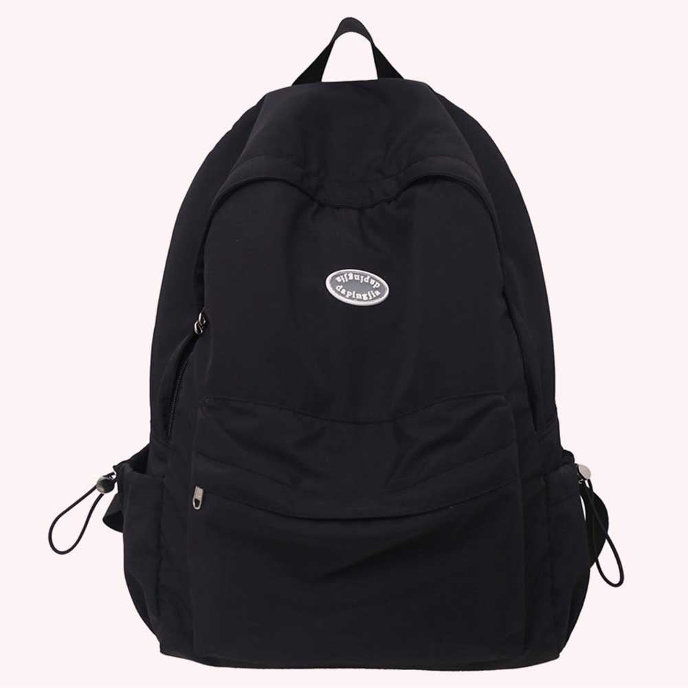 Mochila 30l Mochila Simple Para Adolescentes, Mochila Negra De