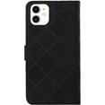 thumbnail image 4 of Compatible with iPhone 15 Pro Case with Card Holder Leather Flip Folio Case Retro Embossing with Kickstand Magnetic Protective Cover Wallet Case for iPhone 15 Pro 6.1 inch Black XCM, 4 of 16