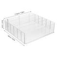 thumbnail image 2 of WRITWAA Transparent Acrylic Cash and Coin Storage Box with Multiple Compartments for Organized Money Management, 2 of 8