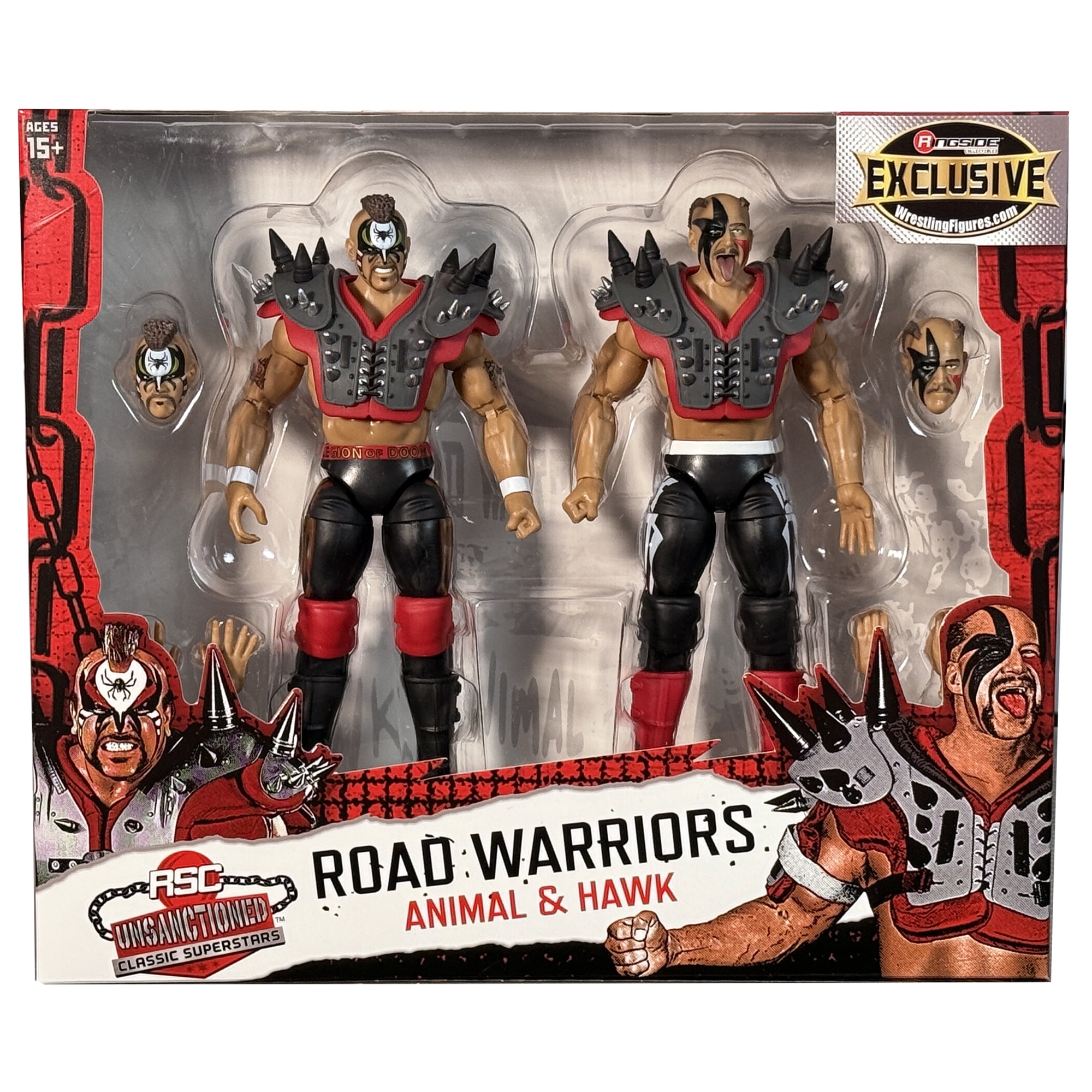 WWEフィギュアホークandアニマルリージョンオブドゥーム WWEフィギュアホークandアニマルリージョンオブドゥーム MATTEL