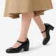 thumbnail image 4 of Dream Pairs Mujeres Chunky Low Block Heels Mary Jane Closed Toe Work Pumps Comfortable Round Toe Dress Wedding Shoes SDPU2231W Dream Pairs SDPU2231W, 4 of 5