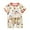 Beige, variant on Vunhao Fashion Girls' 6 - 12 Months Casual Short Sleeve Button Cartoon - Printed Two - Piece Set (Top & Shorts),Beige,Size 4 T