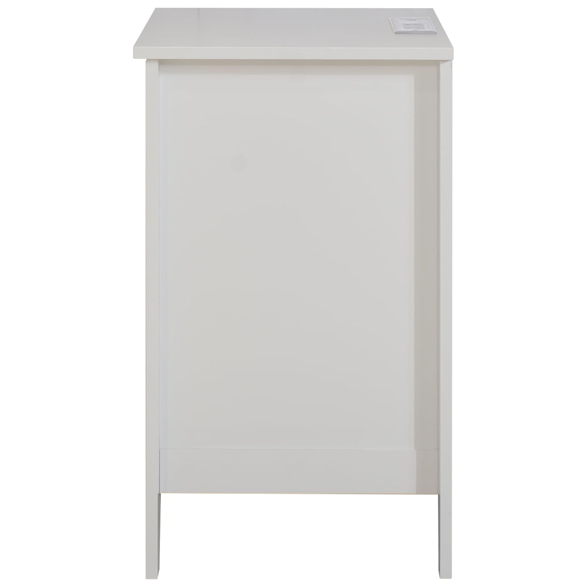 Leumius White 3‑Drawer Nightstand with Charging Station, USB & Power Outlets,Modern Wooden Side End Table for Bedroom Living Room Office