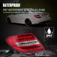thumbnail image 5 of MZORANGE Left Tail Light for Mercedes Benz W204 C-Class C250 C350 2011 2012-2014 Rear Lamp LED, 5 of 14
