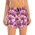 thumbnail image 2 of Cauagu Orchids Flowers Print Women's 2 in 1 Running Shorts Athletic Workout Gym Yoga Shorts Running Shorts for Women-X-Large, 2 of 7