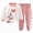 H234-Pink, variant on TOWED22 Toddler Baby Girl Boy Fall Winter Clothes Outfits 2pcs Long Sleeve Hoodie Sweatshirt Tops Elastic Waist Pants Set Cartoon Print Clothing(Pink,3-6 M)