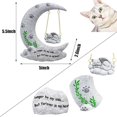 thumbnail image 3 of TNSAWRRYOE Pet Memorial Grave Markers Resin Statue-Moon&Swing Design,Pet Memorials Dog/Cat Loss Sympathy Gift,Garden Decor, 3 of 5