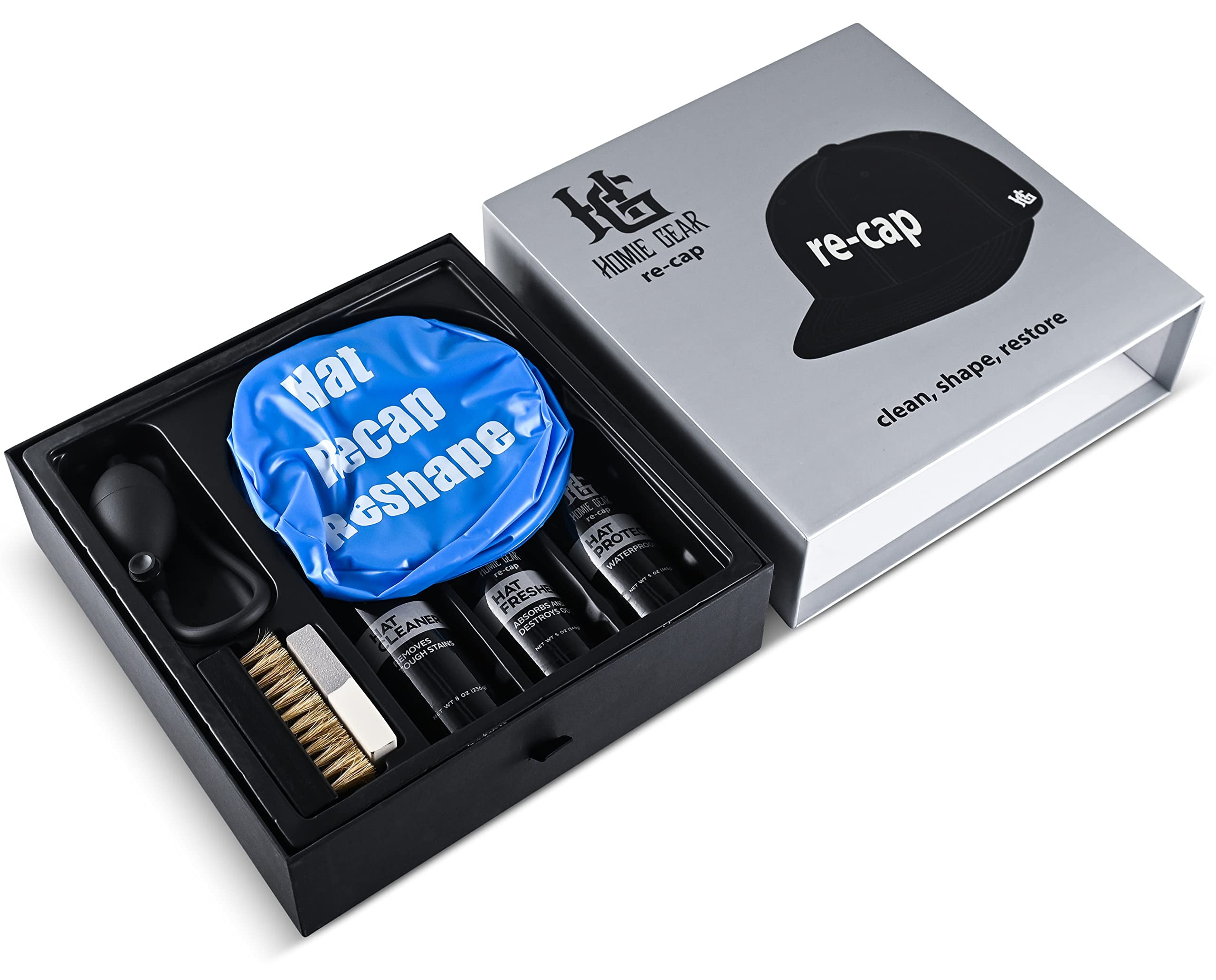 homiegear Re Cap Cleaning Kit - Hat Care for New Era Cap for Cleaning Refreshment Reshape & Protection your Cap - Used for All Types of Cap & Hat