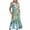 Green, variant on Penkiiy Women Floral Print Short Sleeve Dress Loose Plain Casual Summer Flowy Tiered Long Maxi Dresses with Pockets S Light Blue